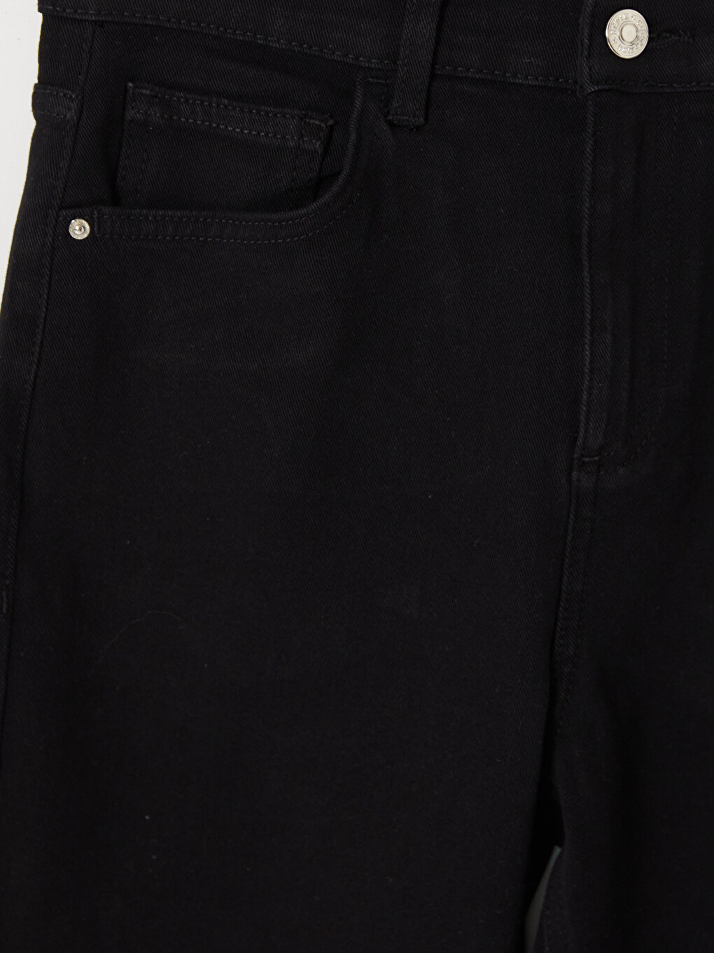 Siyah Cepli Flare Jean-5