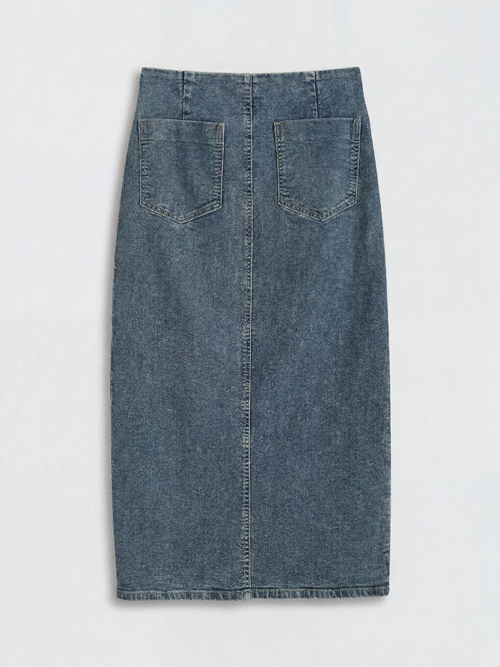 Woman Indigo Denim Skirt-1