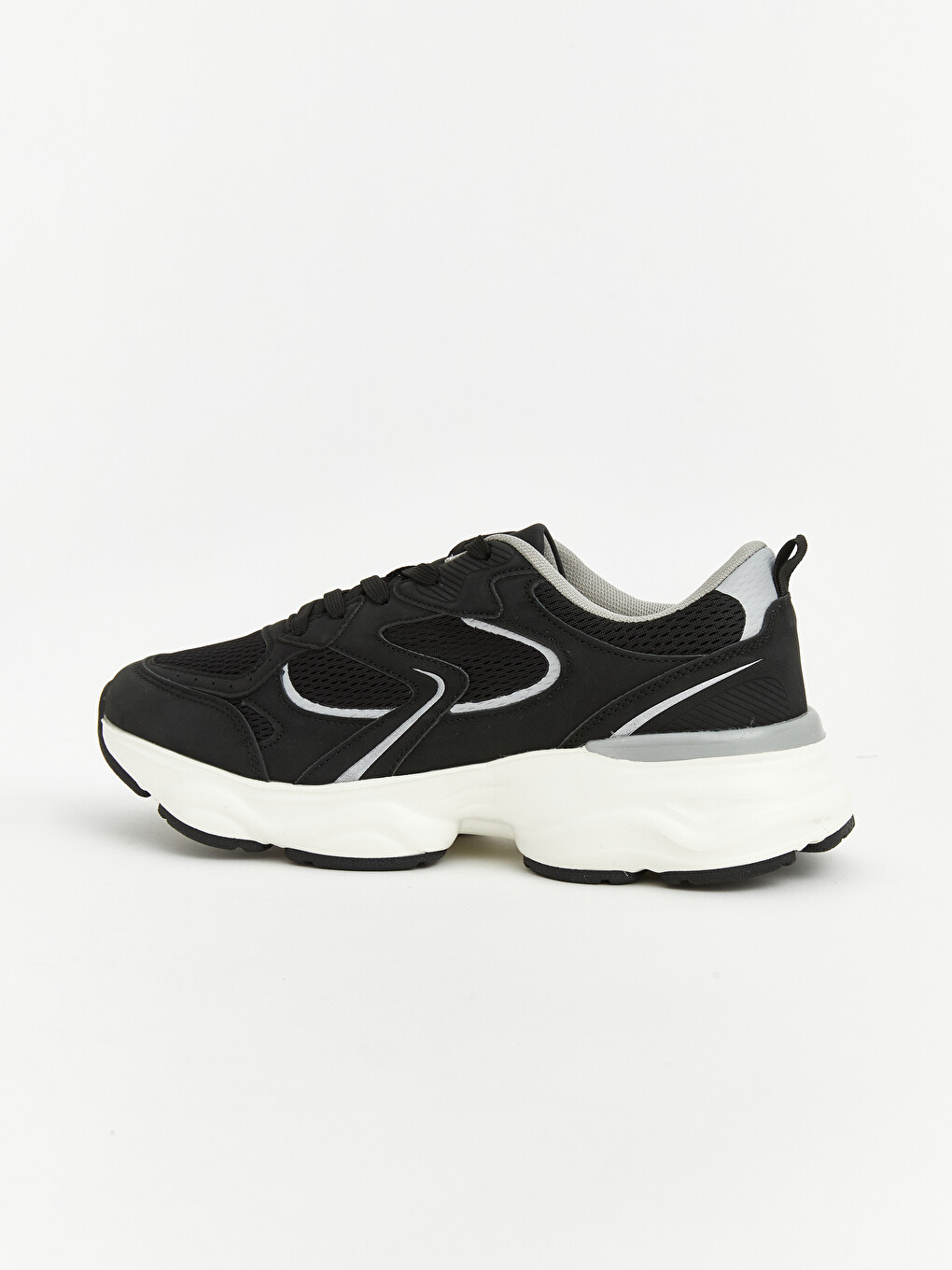 Mesh Detailed Thick Soled Men's Sports Shoe-1