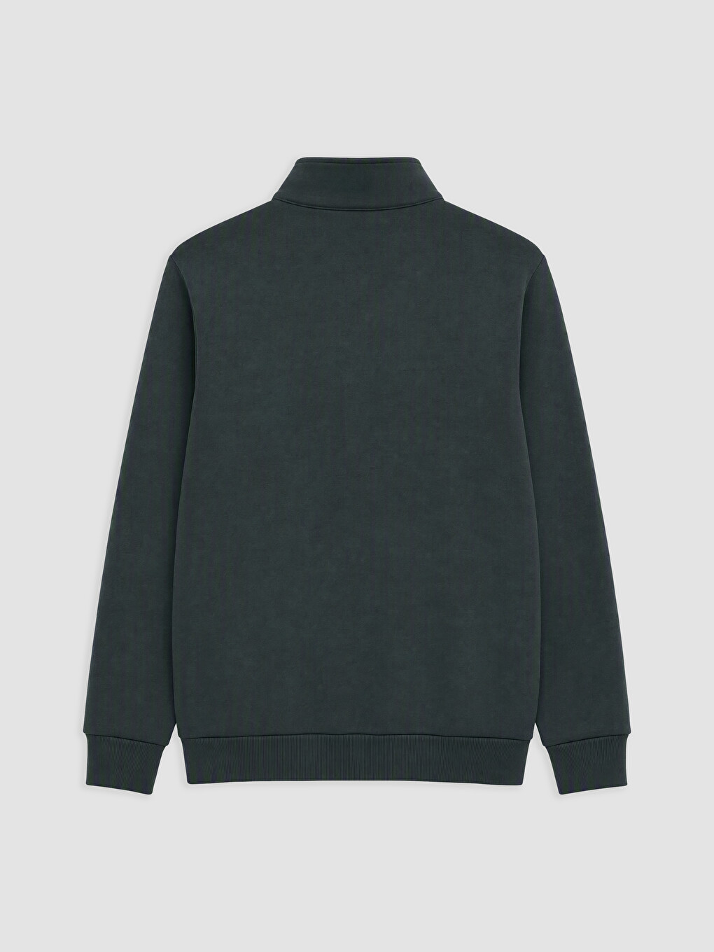 Mock Neck Men's Thick Sweatshirt-4