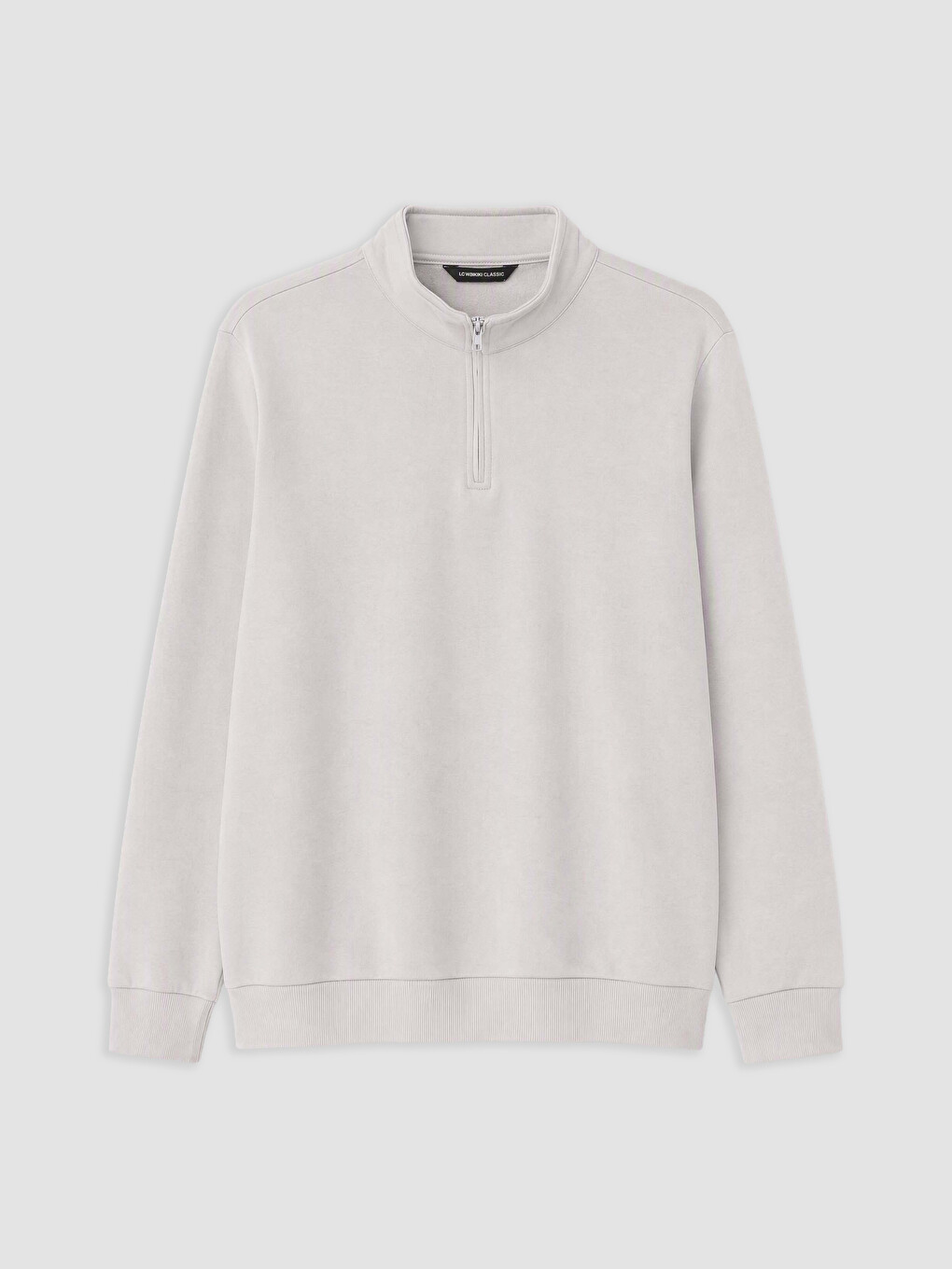 Mock Neck Men's Thick Sweatshirt