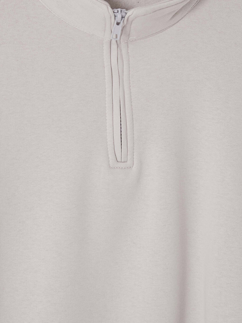 Mock Neck Men's Thick Sweatshirt-2