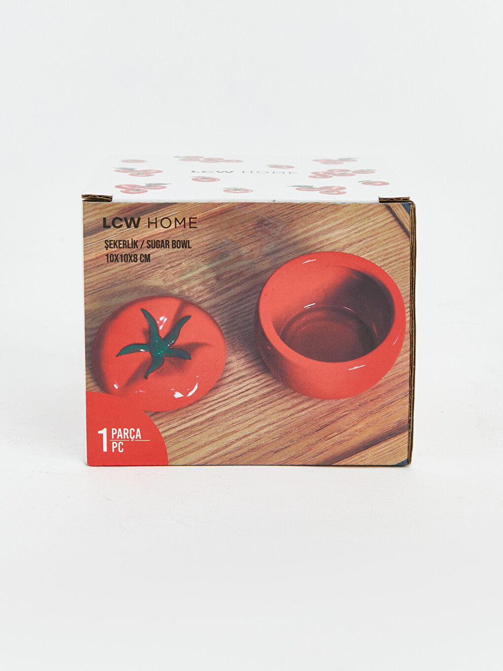 Karışık Domates Formlu Seramik Kapaklı Kase 10 Cm-4