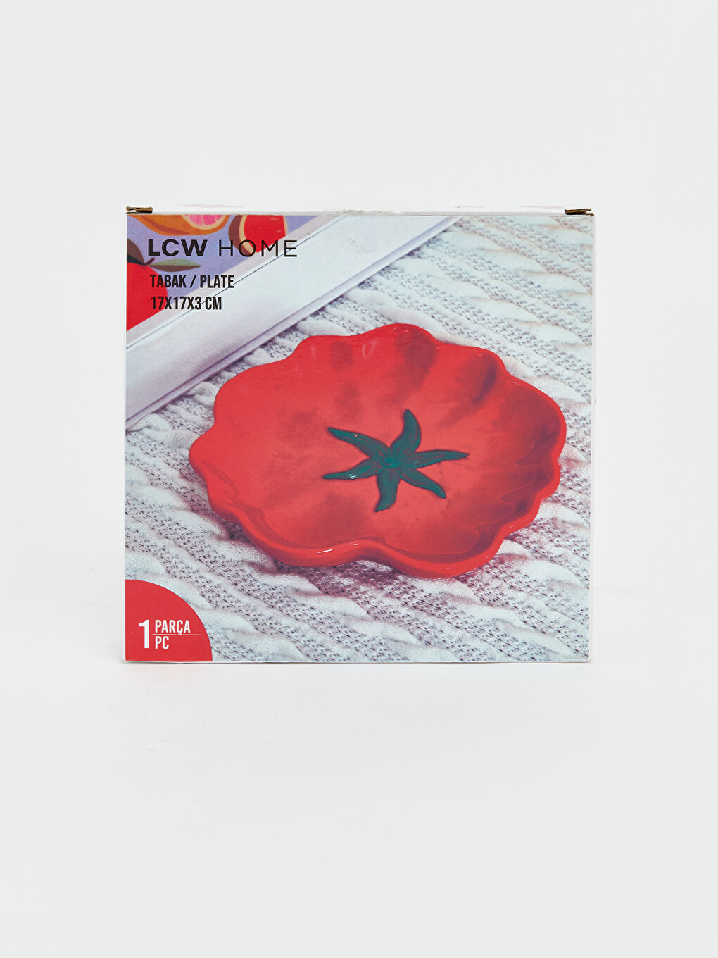 Karışık Domates Figürü Seramik Tabak 17 Cm-2