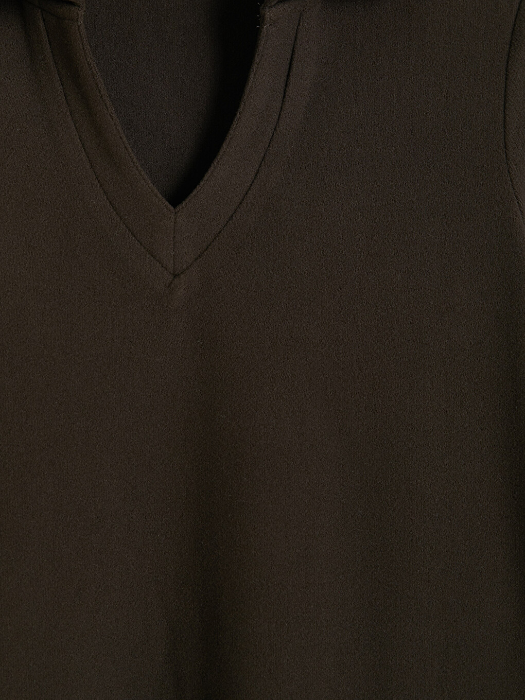 Polo Collar Women's Sweatshirt-6