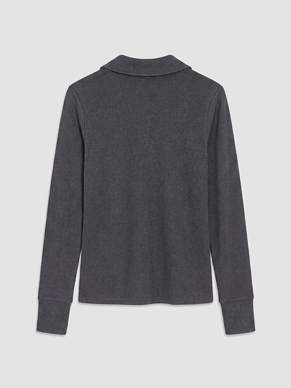 Polo Collar Women's Sweatshirt-6