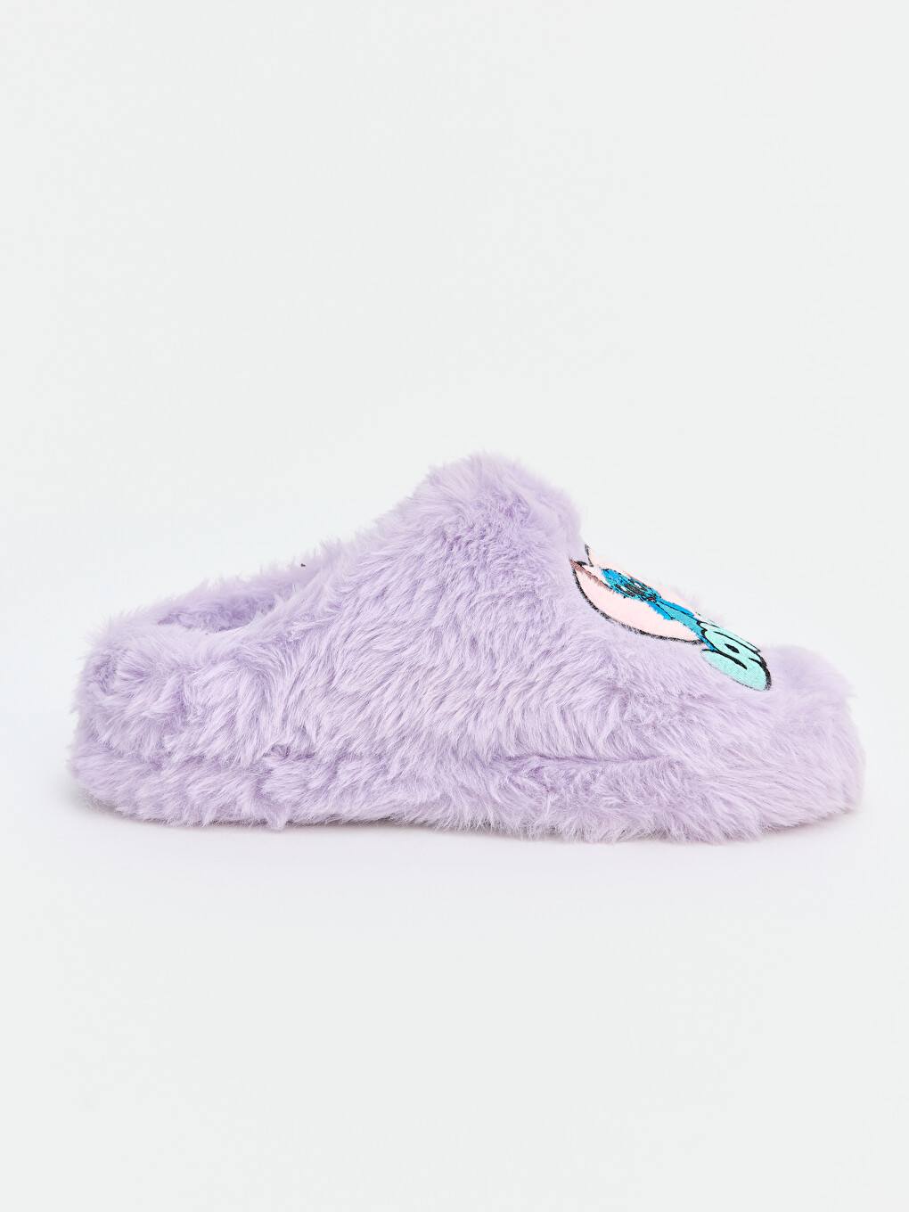 Stitch Embroidered Baby Girl Plush Home Slipper-1