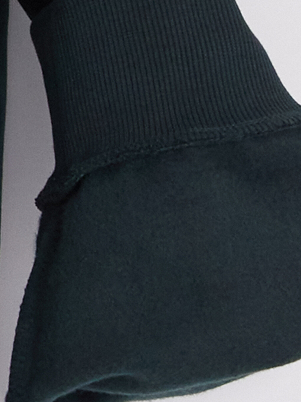 Man Green Zip-up Sweatshirt-3