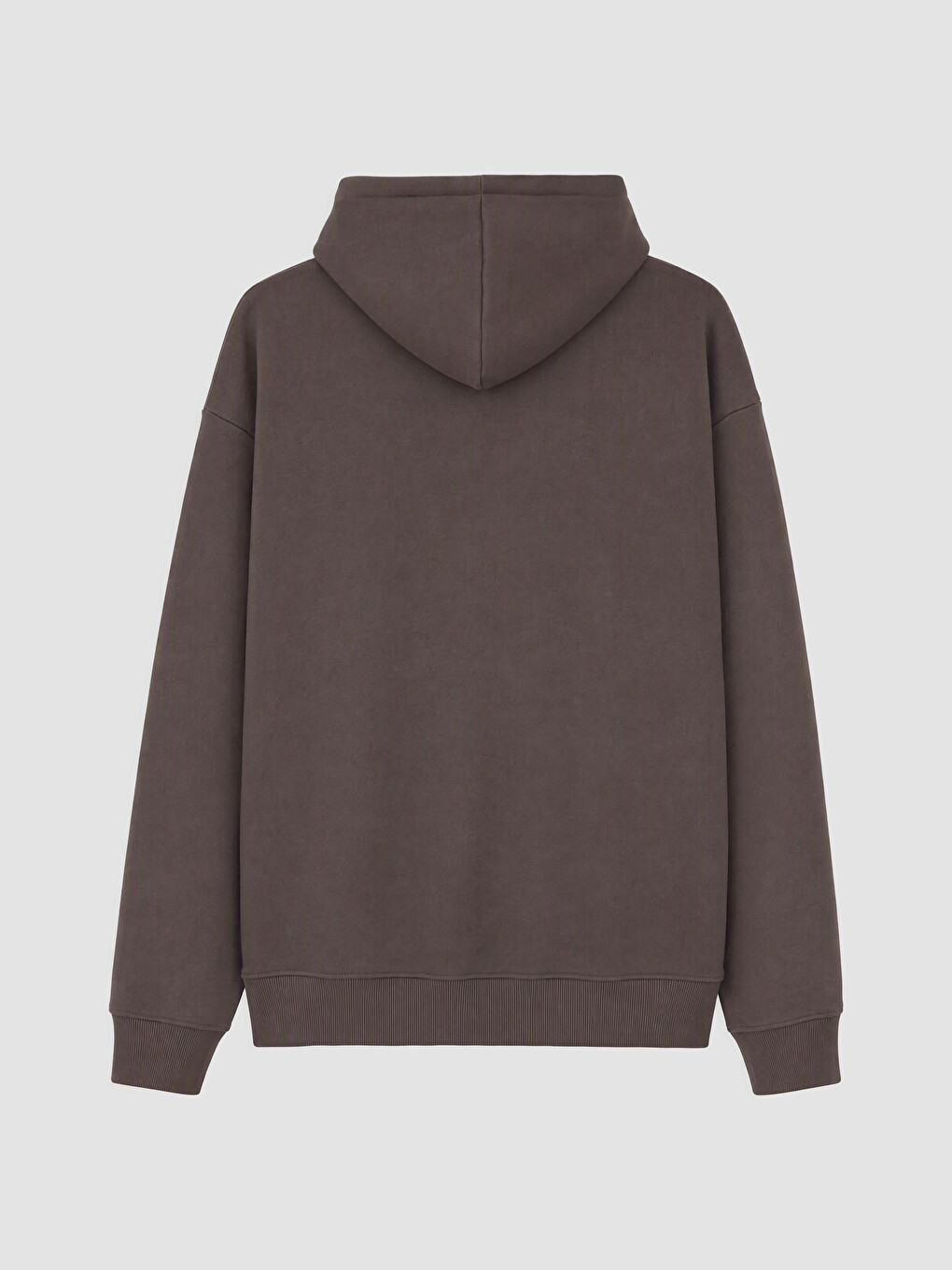 Man Brown Zip-up Sweatshirt-1