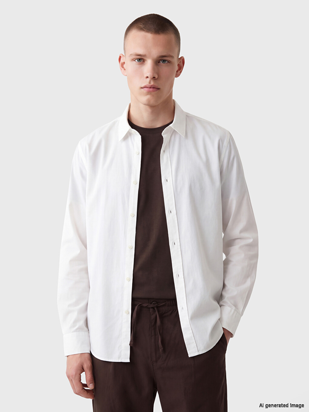Relaxed Fit Oxford Men's Shirt