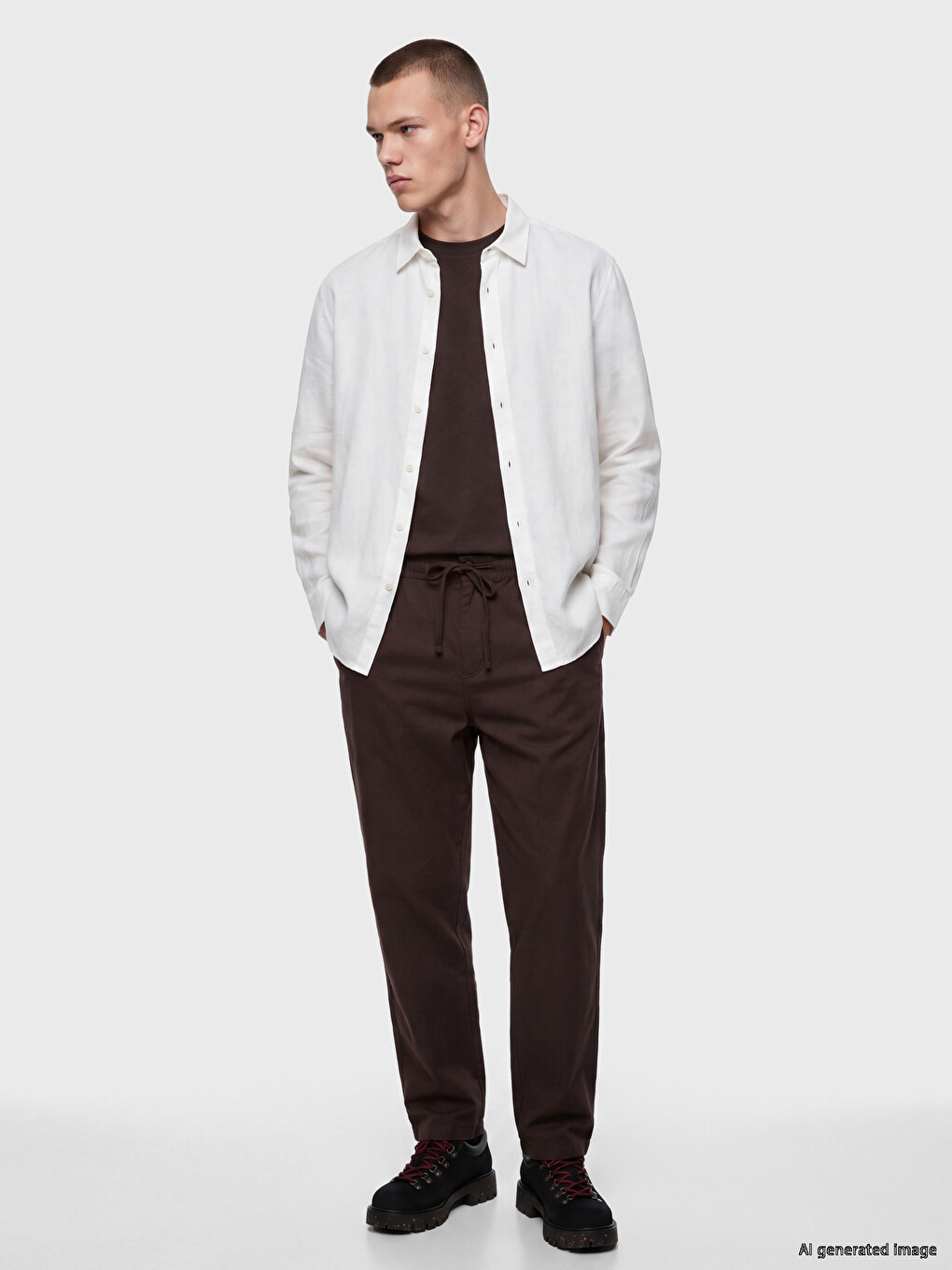Relaxed Fit Oxford Men's Shirt-1