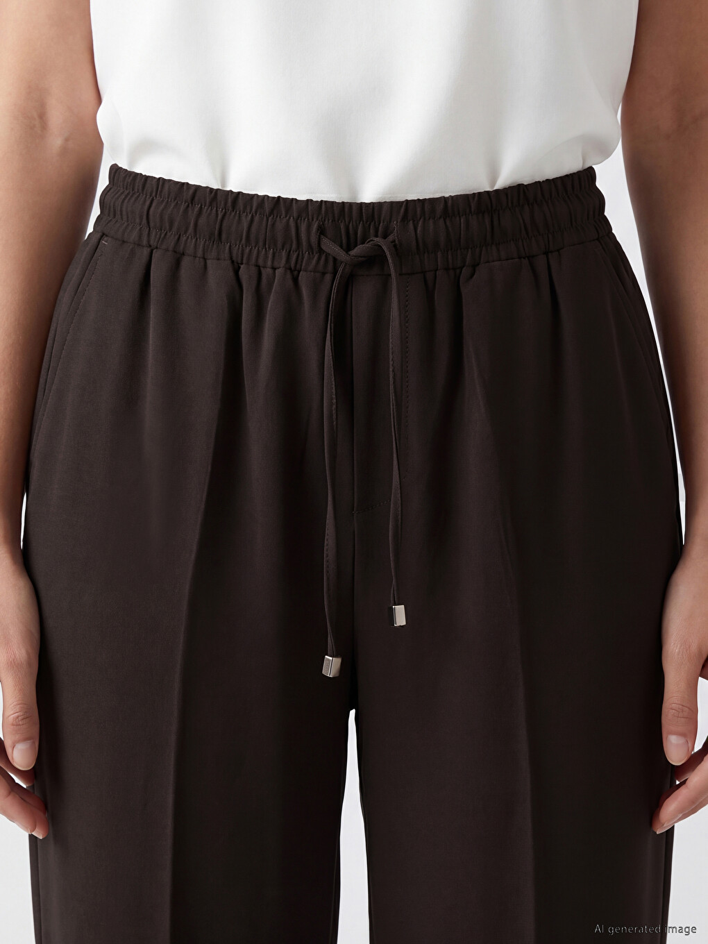 Woman Brown Trousers-2