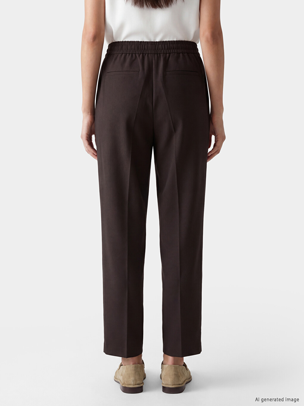 Woman Brown Trousers-3