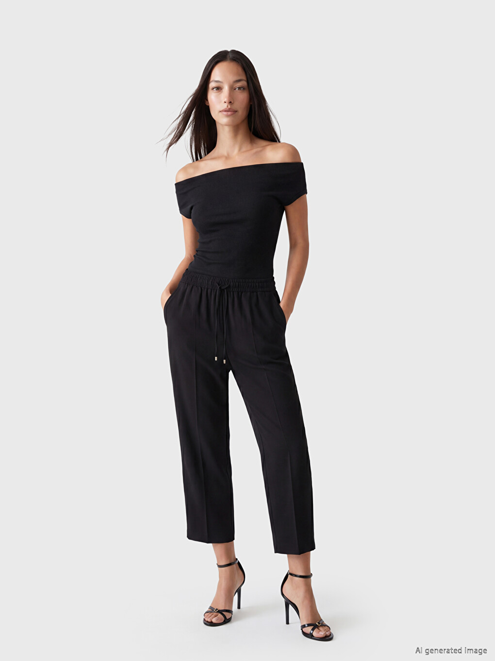 Woman Black Trousers