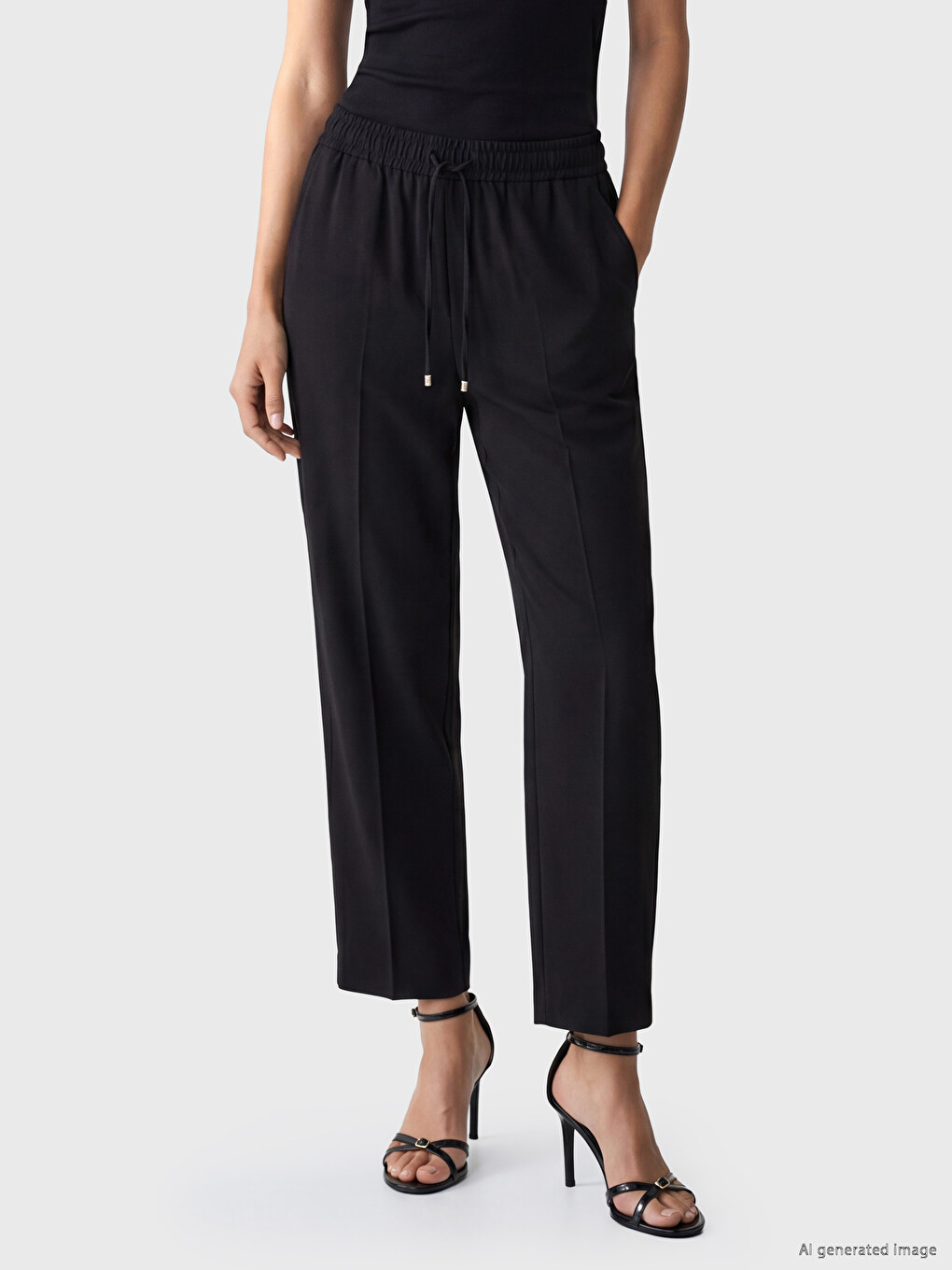 Woman Black Trousers-1