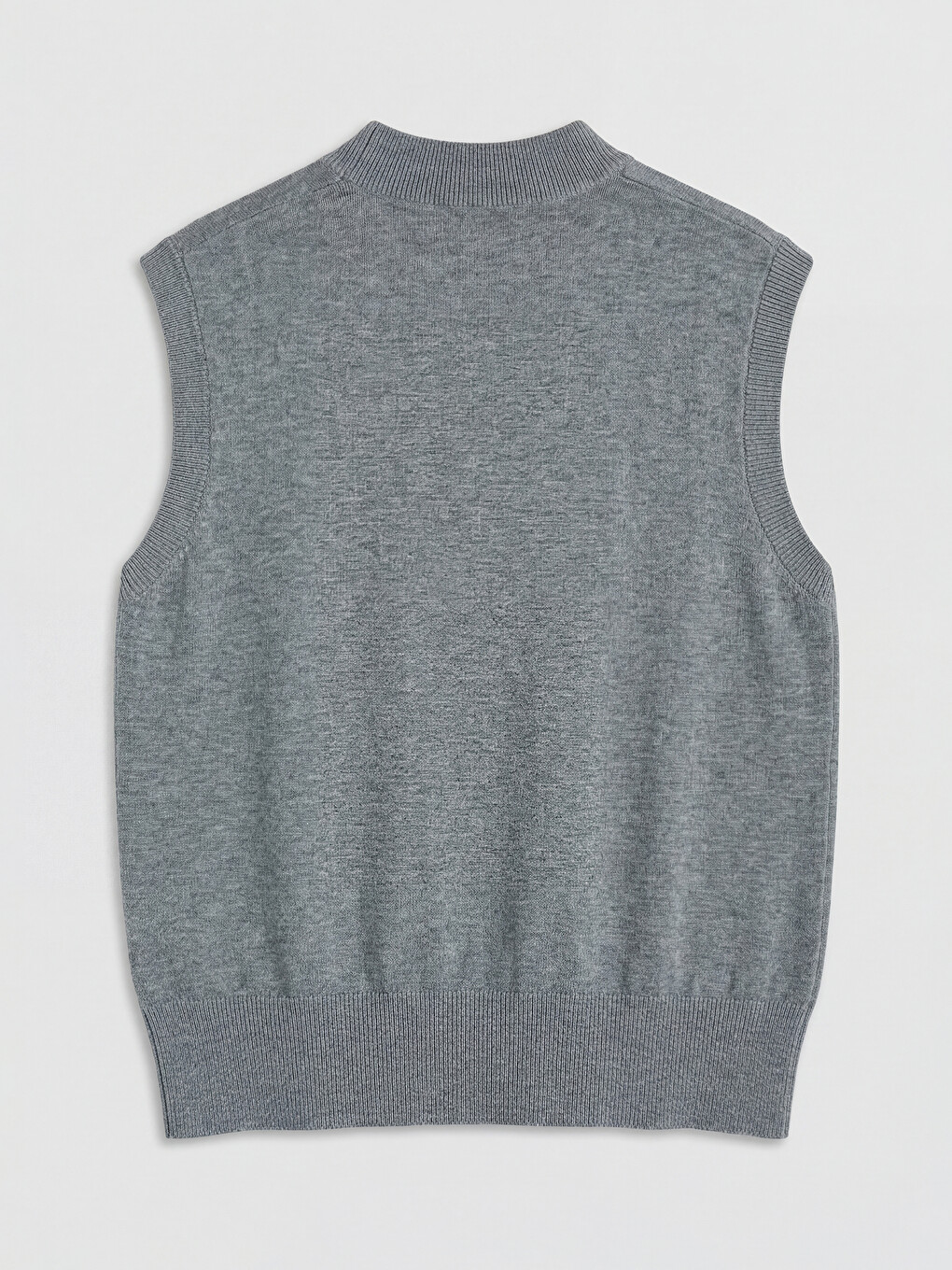 Mock Neck Women's Knitwear Tank Top-5