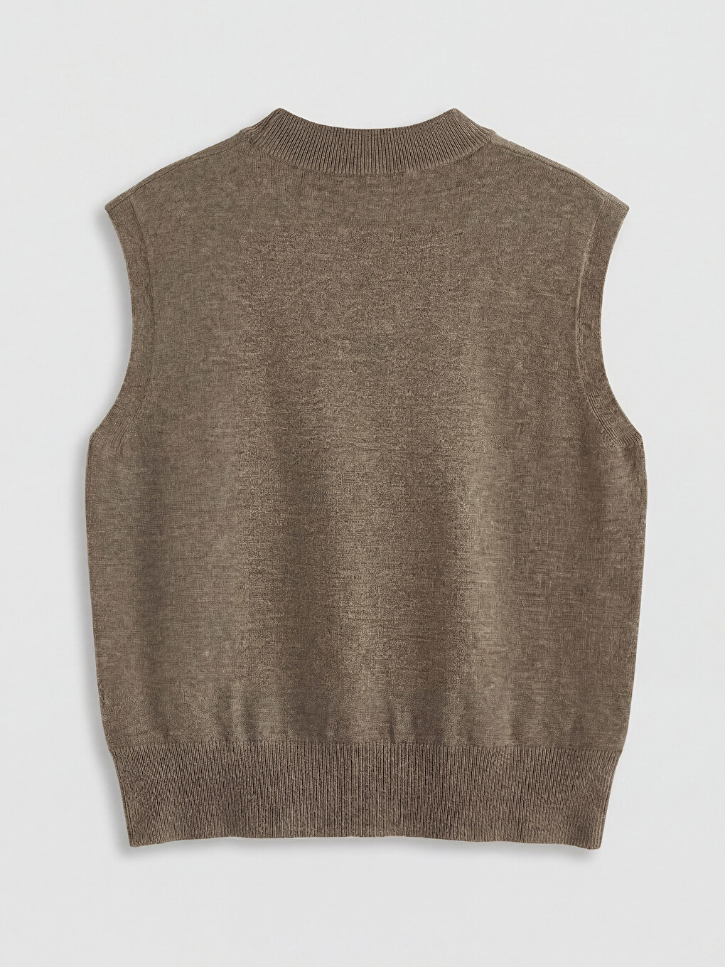 Mock Neck Women's Knitwear Tank Top-5