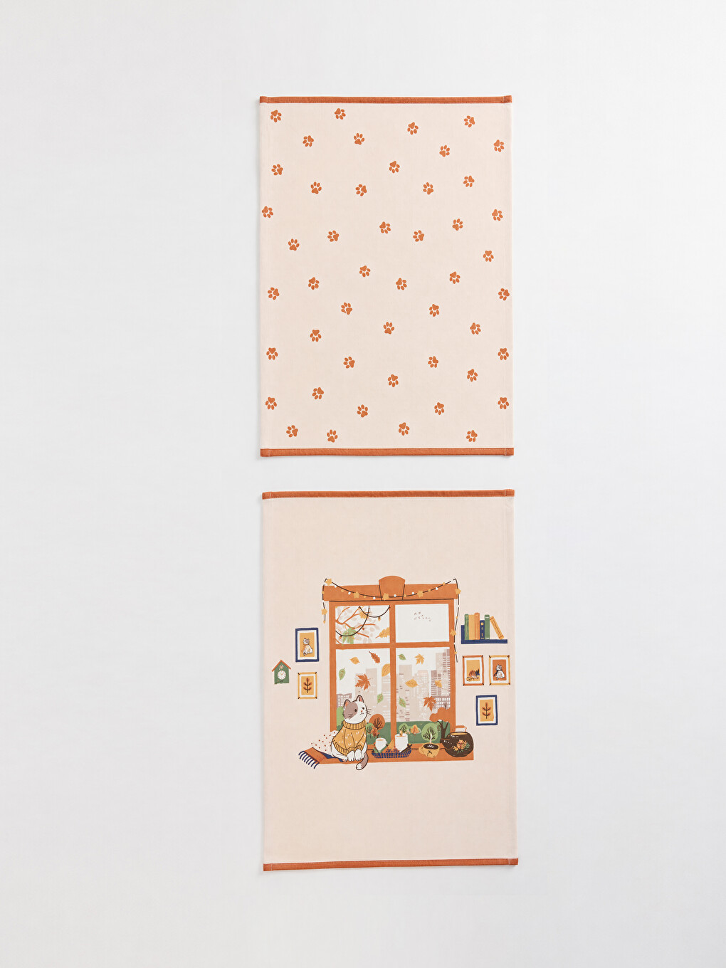 Cat Printed Tea Towel 2-pack 40x60 Cm-2
