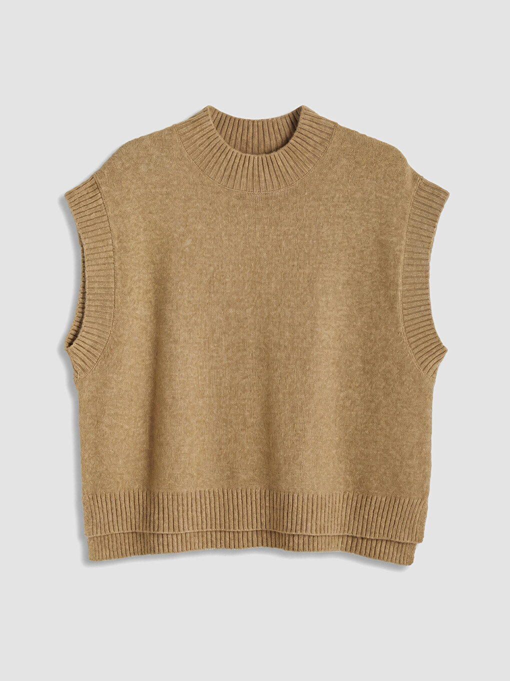 Pull-over En Tricot À Col Montant Pour Femme-4