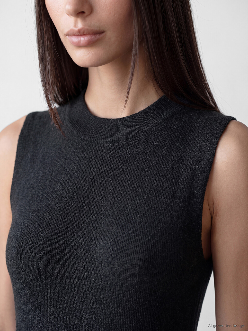 Strickkleid Mit Stehkragen-2