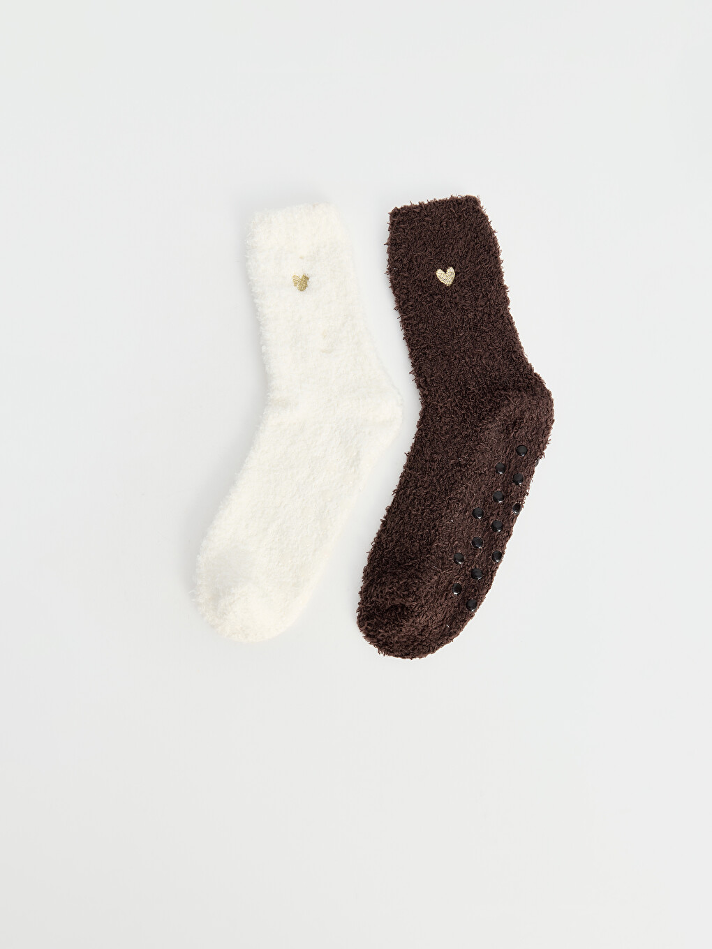 Woman Ecru Ankle Socks-1