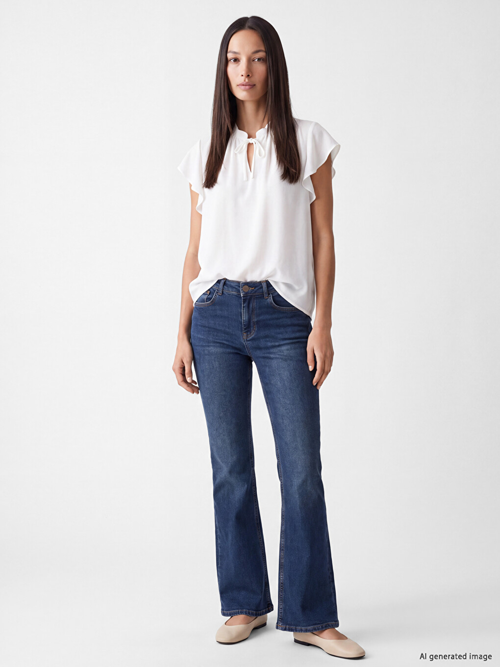 Woman White Blouse-1