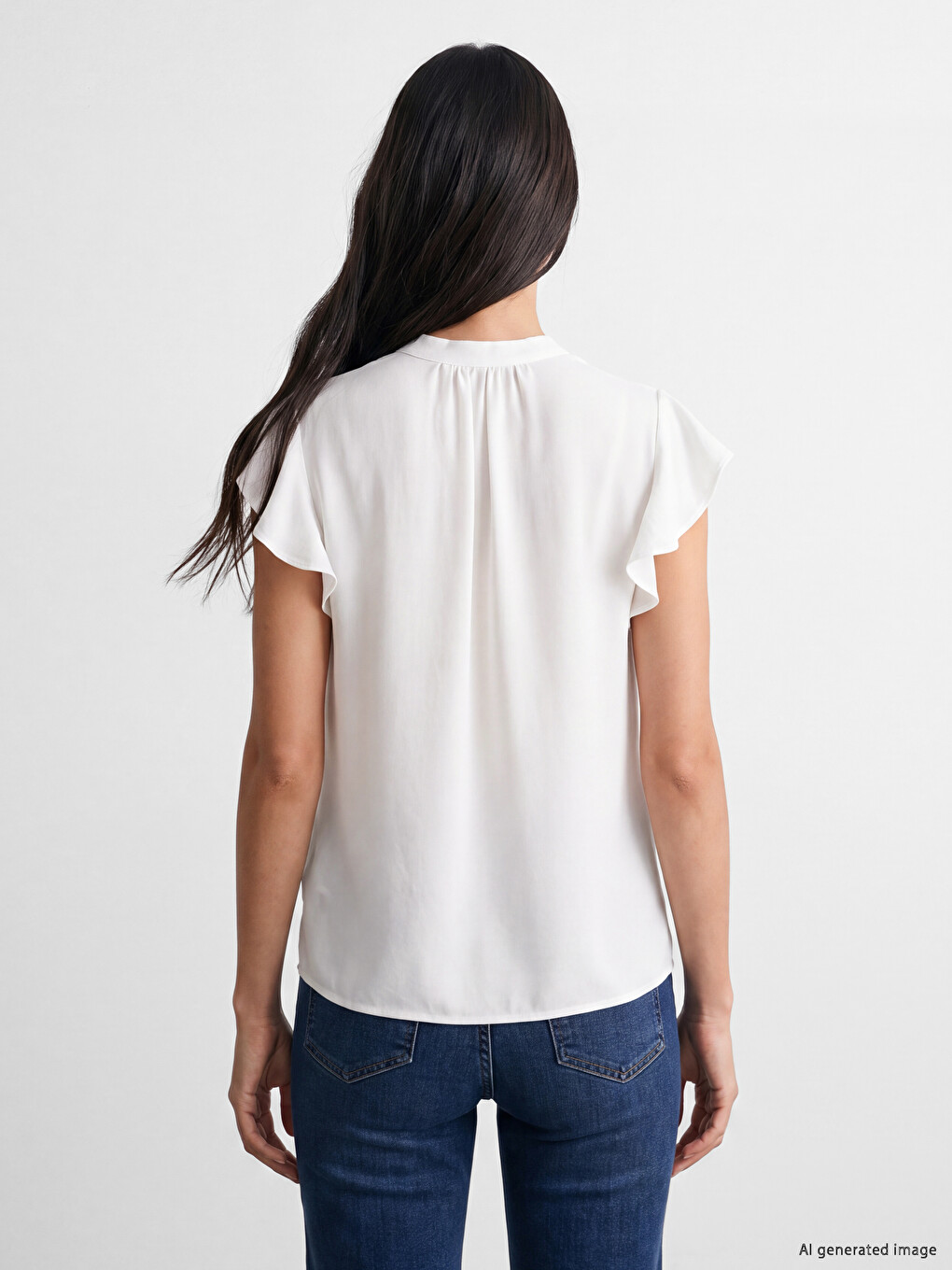 Woman White Blouse-3