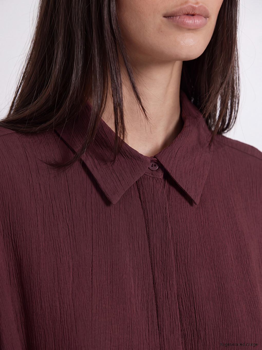 Woman Brown Shirt Tunic-2
