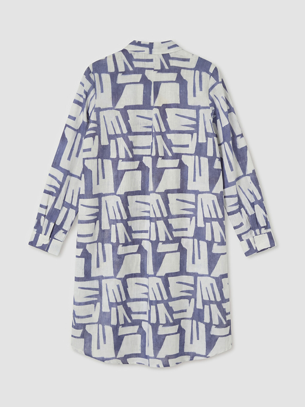 Woman Blue Shirt Tunic-5