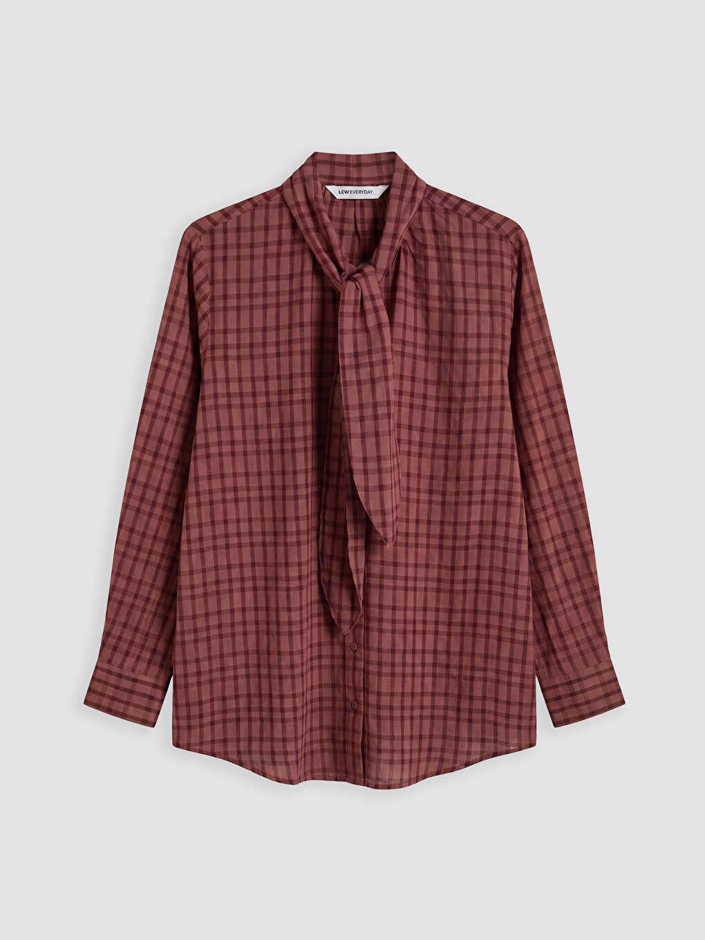 Checked Dobby Women's Shirt Tunic-4