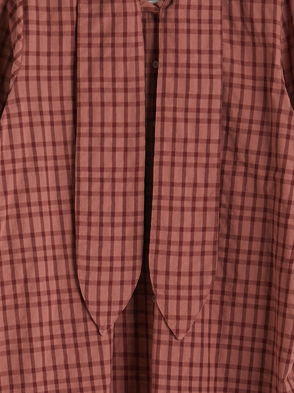 Checked Dobby Women's Shirt Tunic-5