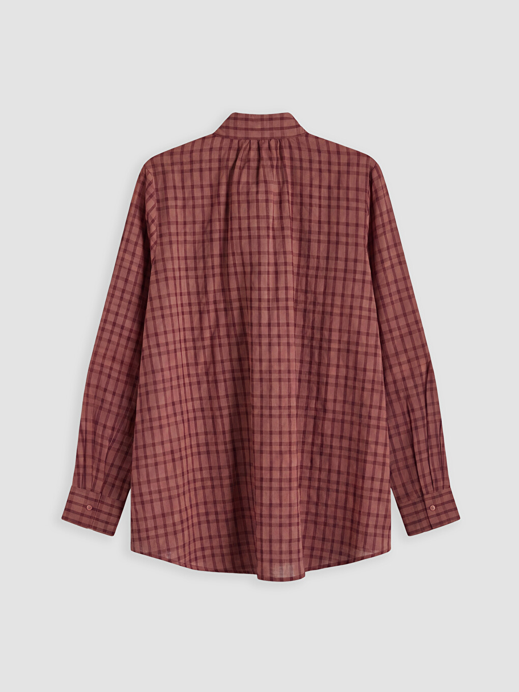 Checked Dobby Women's Shirt Tunic-6