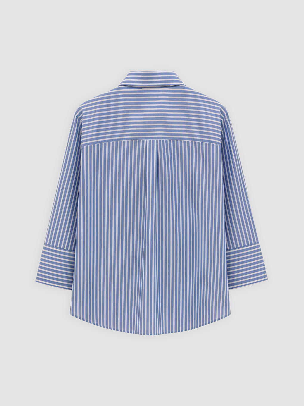 Striped Poplin Women's Shirt-1