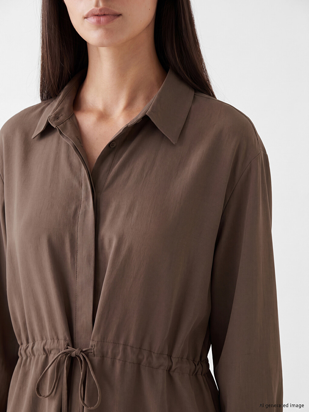 Modal Blended Women's Shirt Tunic-2