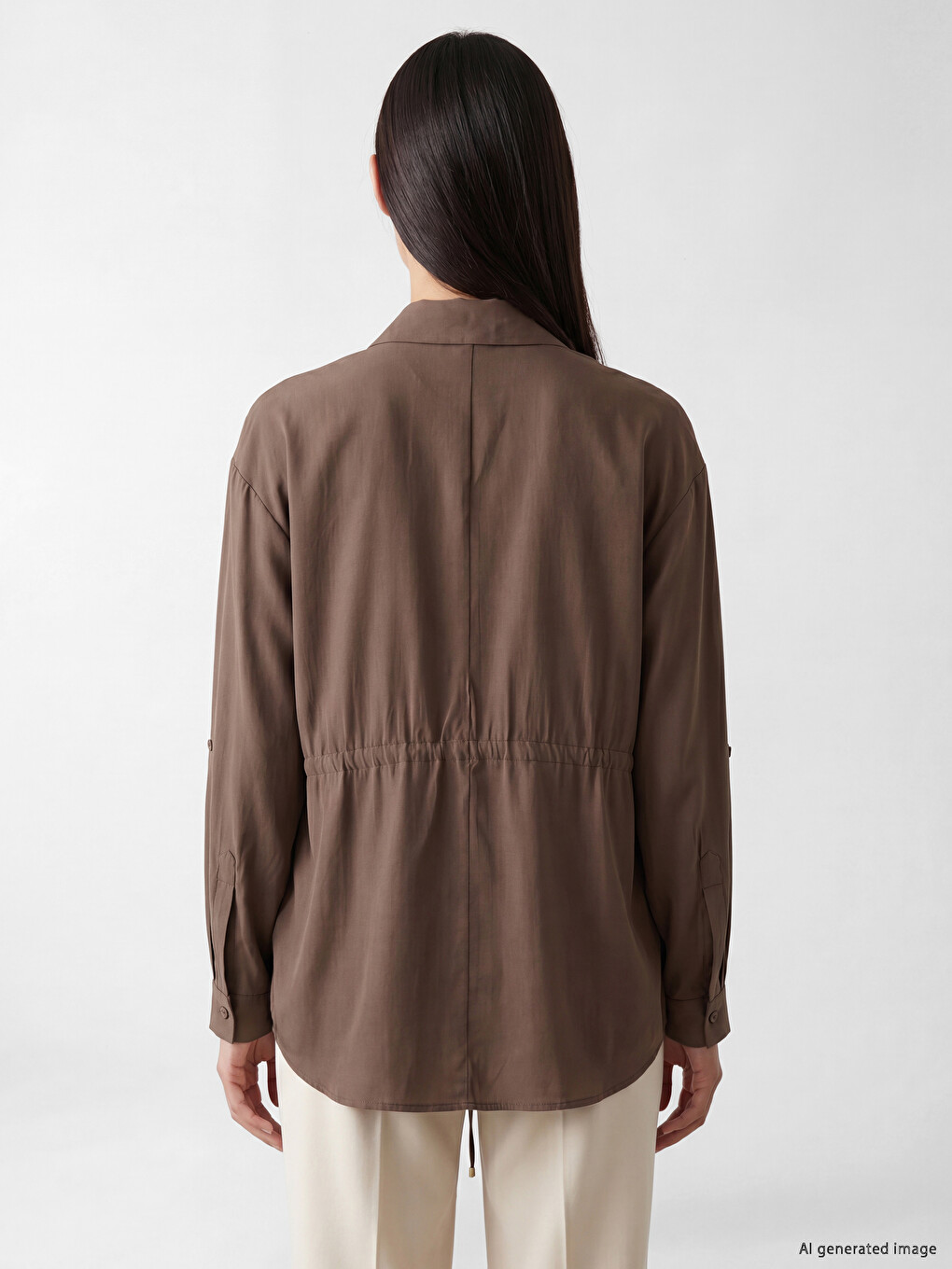 Modal Blended Women's Shirt Tunic-3