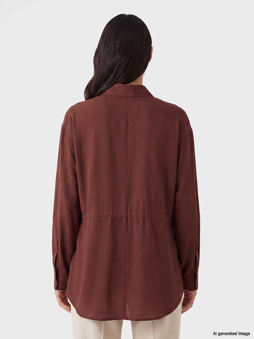 Modal Blended Women's Shirt Tunic-3