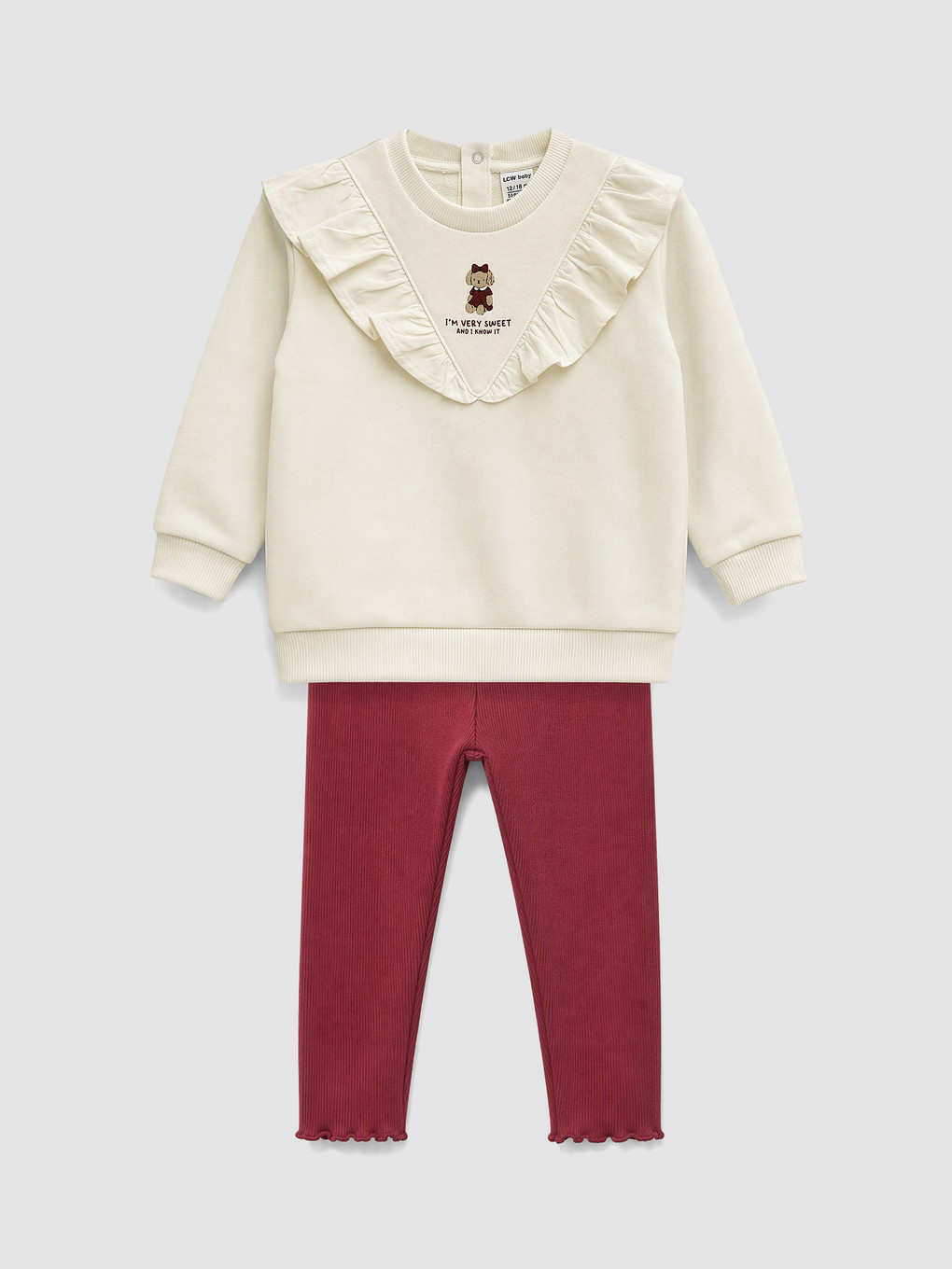 Baby Girl Ecru Set