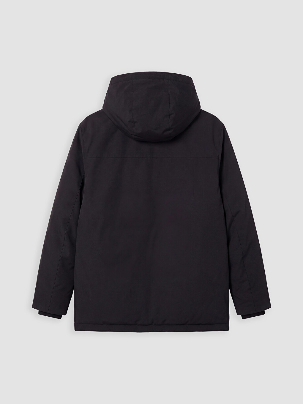 Siyah Regular Fit Kapüşonlu Erkek Şişme Mont-4