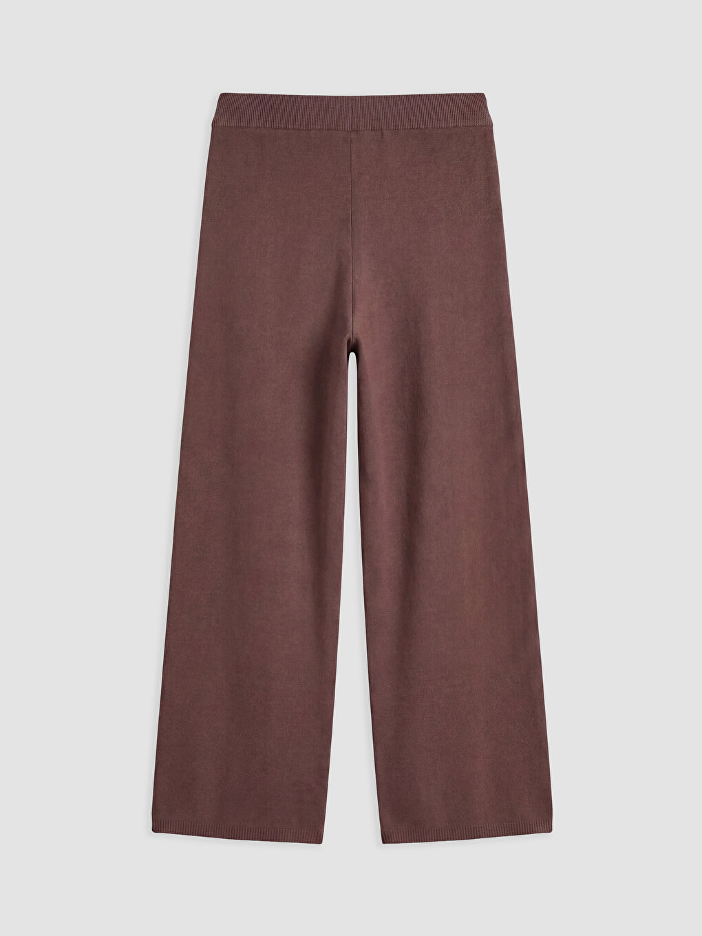 Pantaloni Tricot Femeie Cu Talie Elastică-5