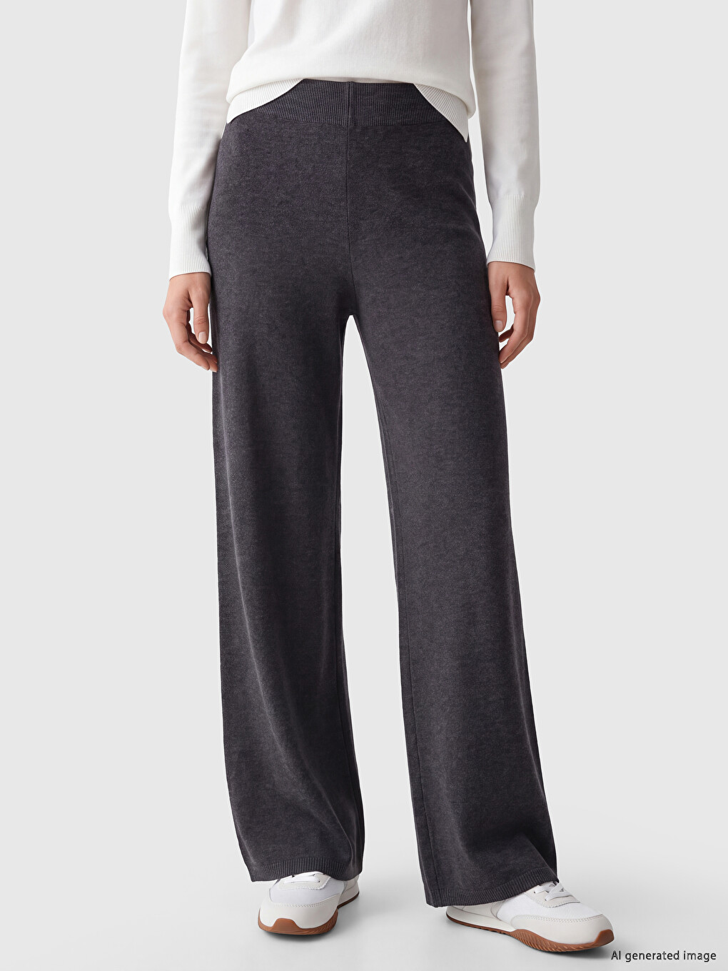 Woman Anthracite Trousers-1