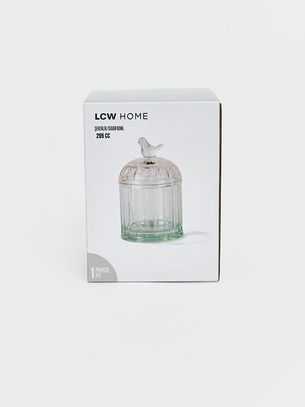 Bird Figured Glass Lidded Sugar Bowl 295 Ml-2