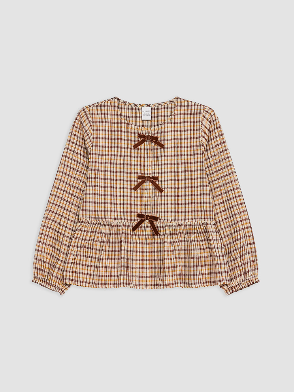 Plaid Girls' Gabardine Set-3