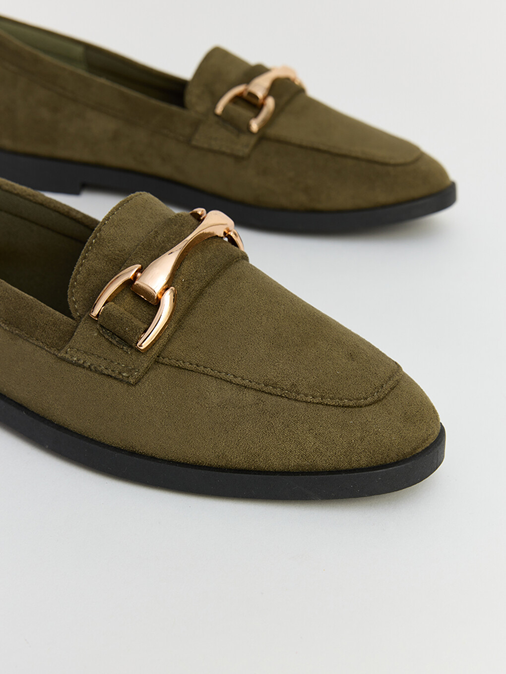 Süet Görünümlü Kadın Loafer-1