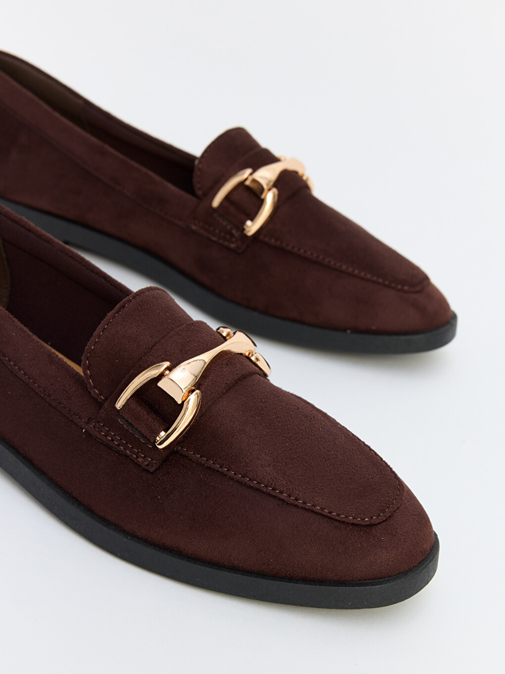 Süet Görünümlü Kadın Loafer-1
