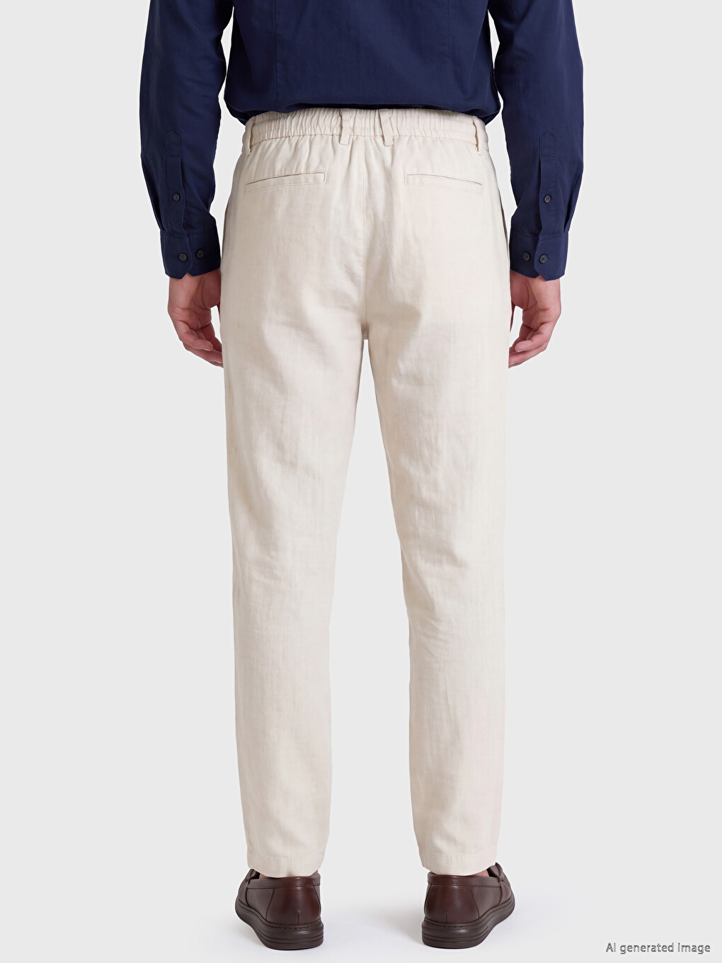 Man Beige Trousers-3