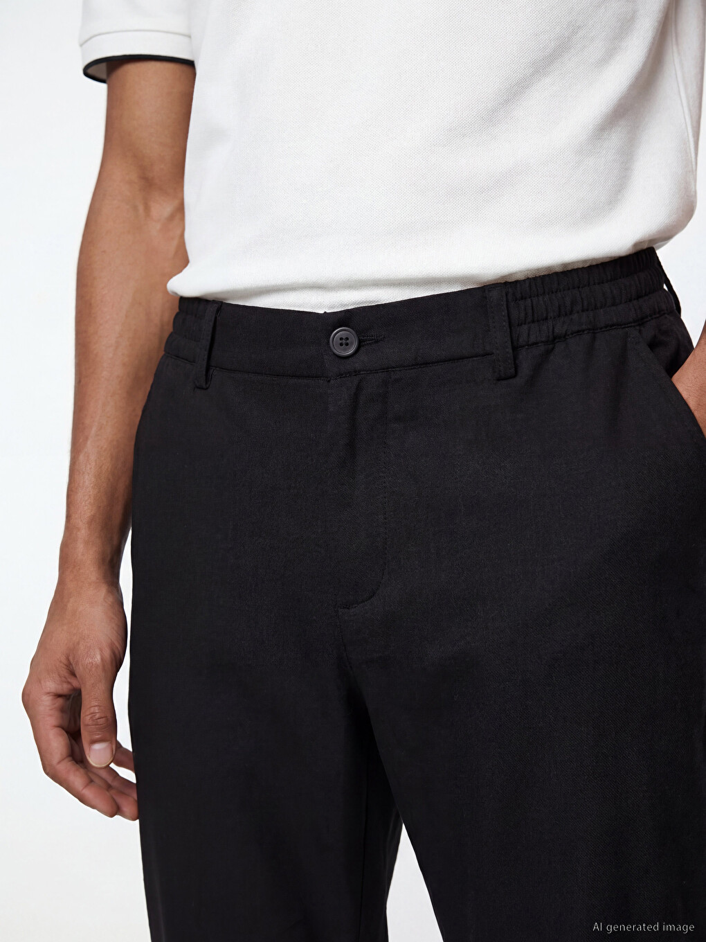 Man Black Trousers-2