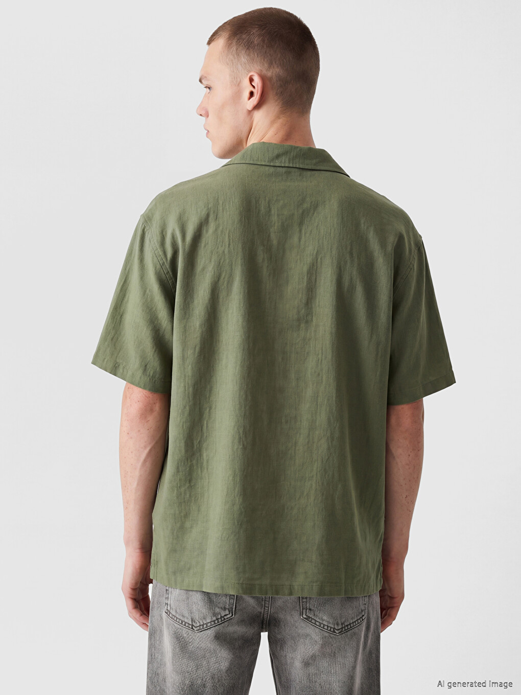 Man Green Shirt-3
