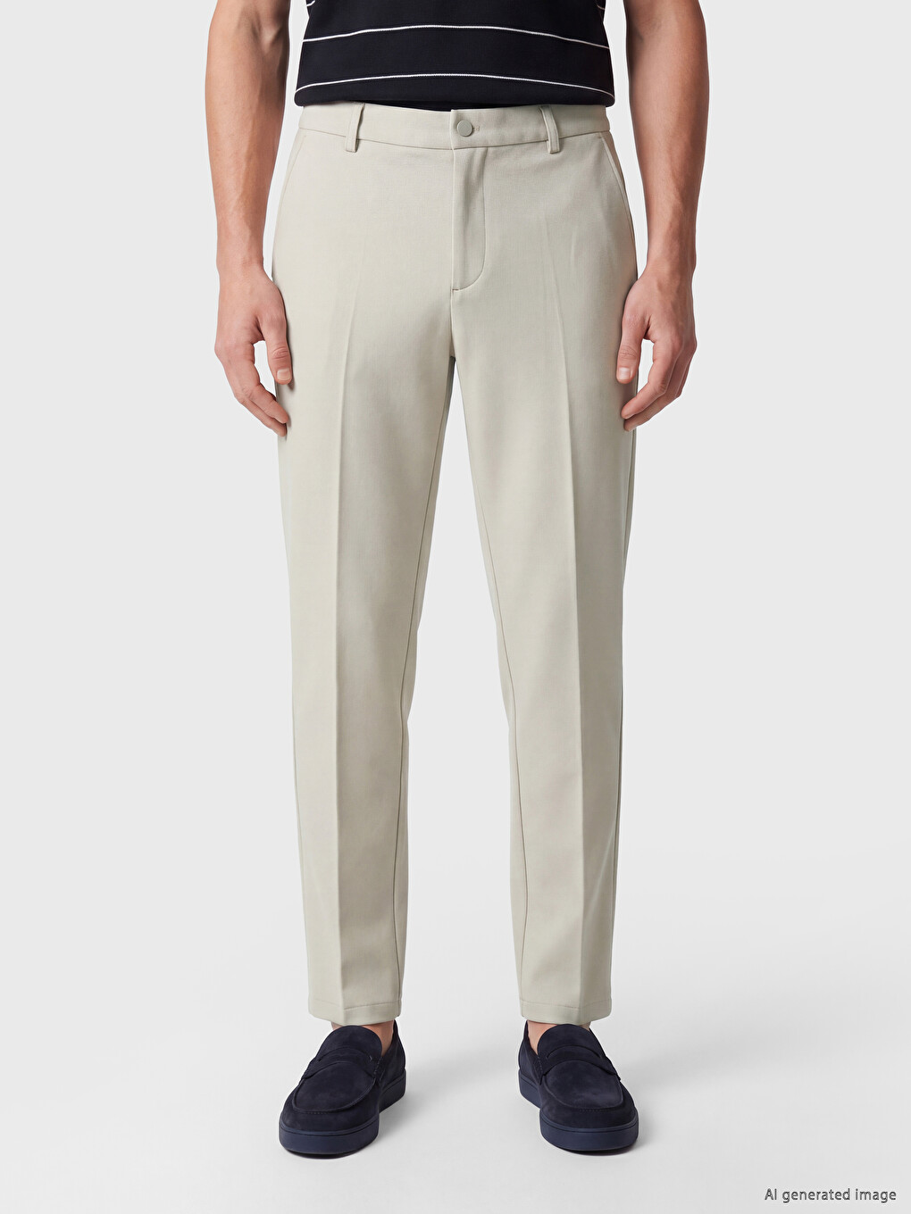 Gri Regular Fit Erkek Pantolon-2