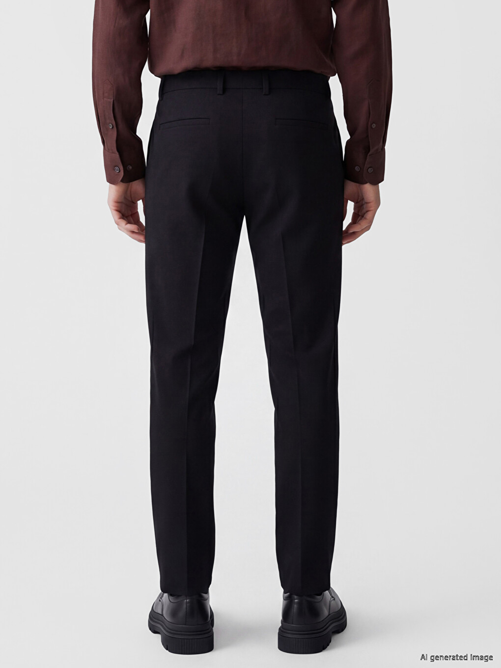 Siyah Regular Fit Erkek Pantolon-3