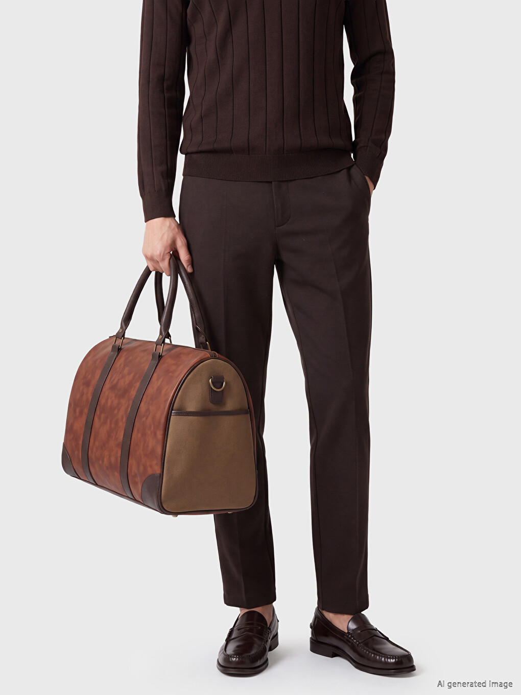 Kahverengi Regular Fit Erkek Pantolon